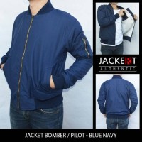 Jual Jaket Pilot / Bomber Navy Tahan angin & Anti Air Model Slim Fit Murah