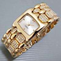 Jual Koleksi terbaru Jam Tangan Wanita / Cewek Esprit Ethnic Rantai Gold Murah