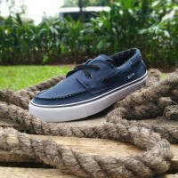 sepatu casual vans zapato biru navy sol putih man cowok pria 39-43+box