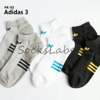 Jual PREMIUM HIDDEN SOCKS KAOS KAKI ADIDAS MOTIF K-03 Murah