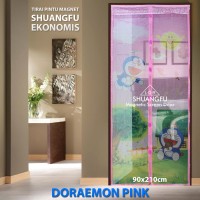 Tirai Pintu Magnet Anti Nyamuk Gambar Doraemon Murah