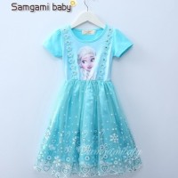 Jual Blue Embroidery Dress Elsa Murah