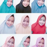 Jual Hijab Bergo instan 2 layer -- bahan bubble Murah