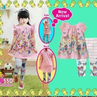 Jual setelan kaos baju anak perempuan little pineapple littlepineapple lp Murah