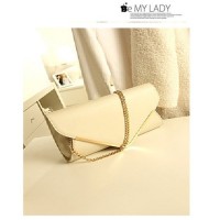 tas pouch kosmetik wanita pergi pesta kondangan wedding cantik beige