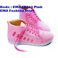Sepatu Boots Elegan untuk Anak Muda Kode EMA SB013 Pink