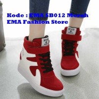 Sepatu Boots Elegan untuk Anak Muda Kode EMA SB012 Merah
