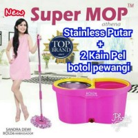 Jual ALAT PEL LANTAI SUPER MOP ATHENA Bolde Original Wonder Magic Mop Putar Murah