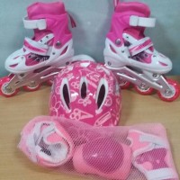 Jual sepatu roda anak lengkap helm body protektor Murah