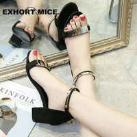 Jual Promo BIG HEELS HAK TAHU PREMIUM MISCHA BLACK GOLD CL01( Heels, Highhe Murah