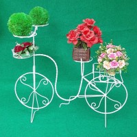 Jual Sepeda Shabby Rak Besi Putih Dekorasi Taman Rumah Pot Bunga Murah Murah