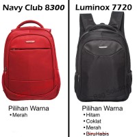 Jual Navy Club Tas Ransel Laptop Tahan Air - 15 inch - Bonus Bag Cover Murah
