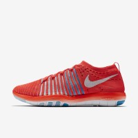 Sepatu Lari Wanita Nike Free Transform Flyknit Bright Crimson Original