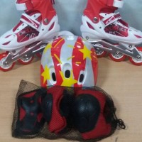 Jual sepatu roda anak lengkap helm dan deker Murah