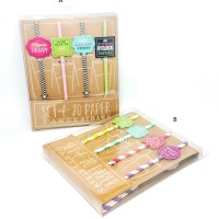 Jual Paper Straw Sedotan Kertas Karton Party (716-196) Murah