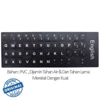 Jual Stiker Sticker English Keyboard Layout Black For Laptop Murah