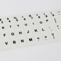 Jual Sticker English Keyboard Layout White For Laptop Murah
