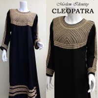 Jual Gamis Abaya Hitam eklusive, Gamis Pesta Bordir, Abaya Arab S-cleopatra Murah