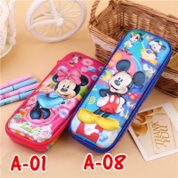 Jual Kotak Pensil Timbul 3D Kartun Mickey Boys and Girls Murah