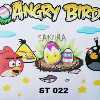 Jual ST 022 Wall Sticker Angry Bird Murah