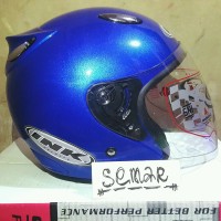 Helm basic INK Centro - Blue - bkn KYT BOGO AGV RETRO CROSS ANAK