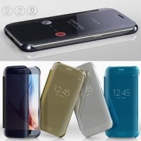 Jual Casing Hp Cover Samsung S5 S6 S6 EDGE S7 S7 EDGE Flip Mirror Auto Lock Murah