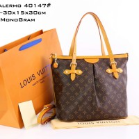 Tas Louis Vuitton Palermo Canvas Large Monogram Semi Premium 40147
