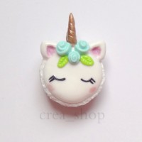 Jual Unicorn Macaron Charm - Handmade Fimo Polymer Clay Murah