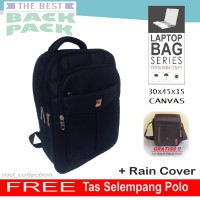 Jual Tas Laptop Ransel GRATIS Tas Selempang Backpack Polo X Daypack Murah