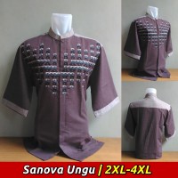 Jual Baju Koko Big Size, Busana Muslim Pria Lengan Pendek Jumbo Me.12 Murah