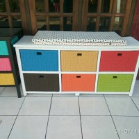 Jual laci/lemari rotan sintetis termurah Murah