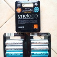 Jual Batre Baterai Sanyo Panasonic Eneloop Glitter Rechargeable 2000 mAh AA Murah