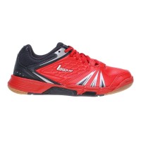 Laris League Raid Sepatu Badminton - Fiery Red-Nine Iron-Met.