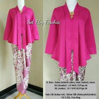 Jual Setelan Kebaya Floy Kutu Baru Fuschia Murah