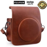 Jual PREMIUM FUJIFILM KAMERA INSTAX MINI 70 CAMERA LEATHER BAG (HANYA TAS Murah