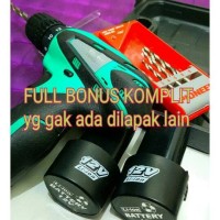 Jual bor baterai besi kayu tembok mesin bergaransi komplit mata bor HSS Murah