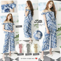 Jual JS01 Baju Jumpsuit / Jumpsuit Floral / Jumpsuit Panjang Murah