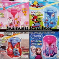 Jual Inflatable Swim Vest Karakter/ Jaket Rompi Renang Pelampung Anak Murah