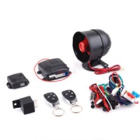 Car Burglar Alarm Keyless Entry Security Anti-Theft Device w/ 2 Remote