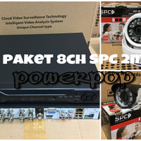 PAKET CCTV 8CH 2 MP SPC KAMERA FULL HD 1080 KOMPLIT HDD 1000GB