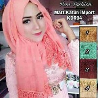 Jual pashmina brokat Murah