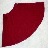 Jual MIDI FLARE SKIRT - MAROON Murah