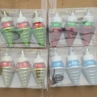 Jual Aksesoris Hiasan Natal Ornamen Bola-bola Es Krim Cone Murah