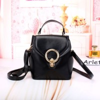 tas ransel backpacker hitam emerald fashion anak kuliahan bag wanita
