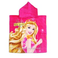 Jual Handuk Ponco Topi Barbie - Handuk Renang Anak - Towel Murah