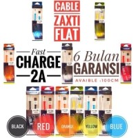 Jual Delcell Kabel Zaxti Flat 2A Fast Charging 100CM Micro Usb Garansi Murah