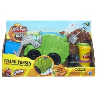 Jual Play-Doh Diggin Rigs Trash Tossin Rowdy The Garbage Truck - A3672 Murah