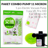 Jual Vacuum Bag/Vakum Bag, Paket Combo Pump 11 micron ( TEBAL ) Murah