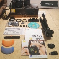 Jual Nikon D5100 Fullset Bonus Banyak bisa COD dan Gojek Murah