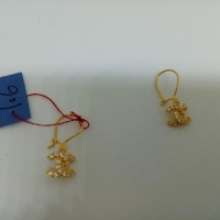 anting emas asli kadar 875 model channel Promo